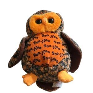 Ty Boo Hoo Halloween Plush Orange and Black Spider Toy